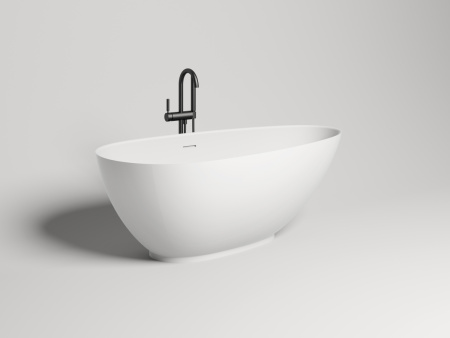 Ванна из искусственного камня Salini PAOLA 1015203MF 160х80 отдельностоящая асимметричная